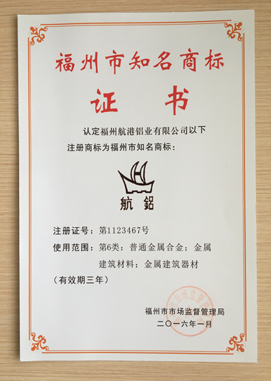 福州市知名商標(biāo)