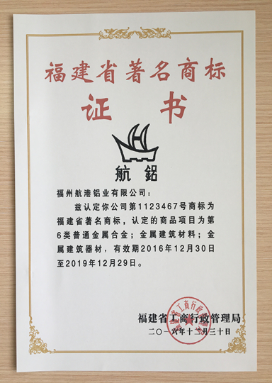 福建省著名商標(biāo)